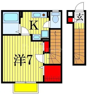 淡之須コーポ【2階】の間取り