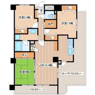 Kコーポ八乙女【6階】の間取り