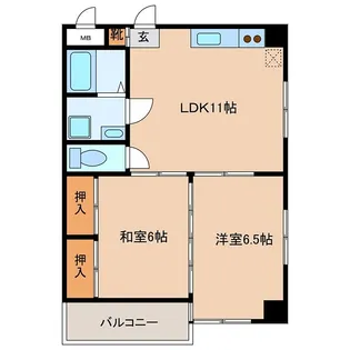ル・アンジュ【3階】の間取り