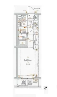 DIPS高田馬場駅前【2階】の間取り