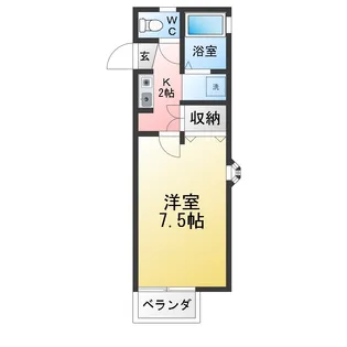 リュミエール岩崎II【2階】の間取り