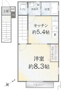 コスモレジデンス【2階】の間取り