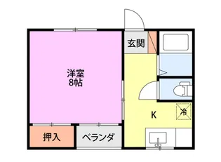 レジーナハウス【1階】の間取り
