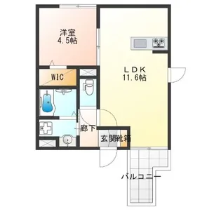 エスポワール東加賀屋【2階】の間取り