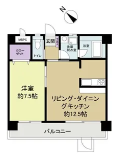 アヴェニールVIII【1階】の間取り