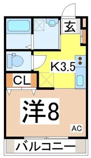 プチフルール【2階】の間取り