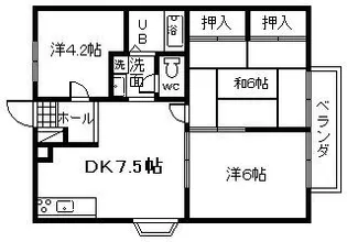 エステートピアエレガン【2階】の間取り