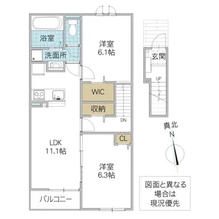 エピナール 土浦 2【2階】の間取り