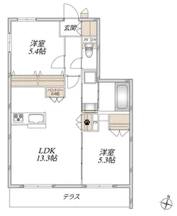 Alcyone Shizu【1階】の間取り