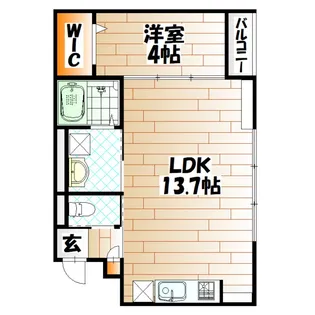 Lila城野【2階】の間取り