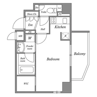 ベルフェリーク新神戸【5階】の間取り