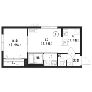 JIC新道東【1階】の間取り