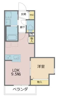 グランデクラッセ新都心【2階】の間取り