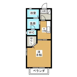 リヴェール 一色【2階】の間取り