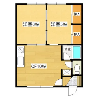 コーポ花II【2階】の間取り