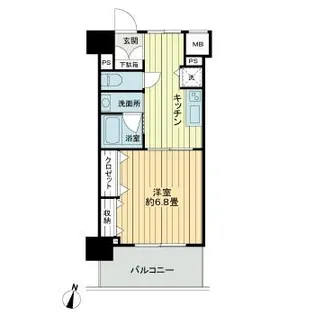 フィットエル仙台一番町【4階】の間取り