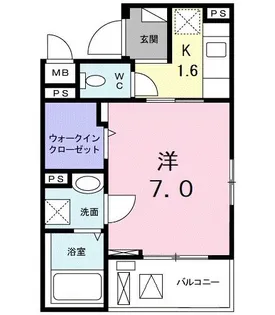 RISE所沢【3階】の間取り