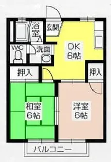 芦原ハイツ【1階】の間取り