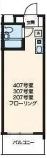 ティーシーアールイー新百合ヶ丘【4階】の間取り