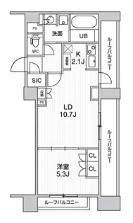 シーズンフラッツ新高円寺【1階】の間取り