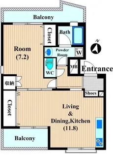 Castellino【1階】の間取り