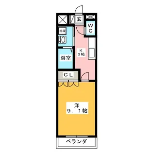 エスポアールI【2階】の間取り