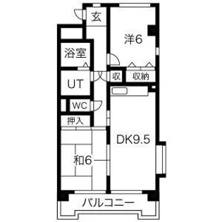パーシモンガーデン【4階】の間取り