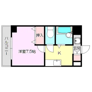 セルヴォワ小松【4階】の間取り