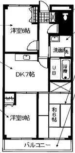 ロイヤルハイム・KEN【6階】の間取り