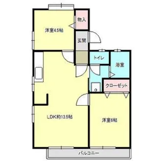 カーサ浅井I・II【1階】の間取り