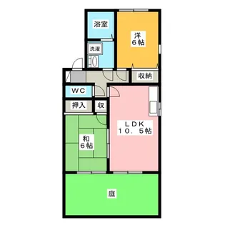 エーデルハイムA棟【1階】の間取り