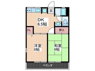 グリーンハイム【1階】の間取り