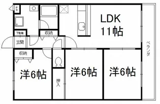 グランドール広野【2階】の間取り
