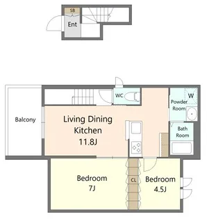 ル・グランヴェール【2階】の間取り