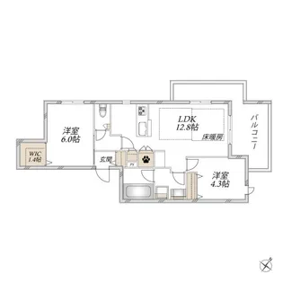 (仮称)南台2丁目ヘーベルメゾン【3階】の間取り