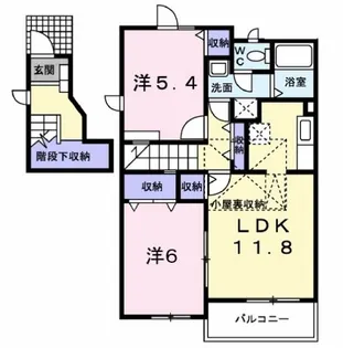 リリィー・タウン A【2階】の間取り