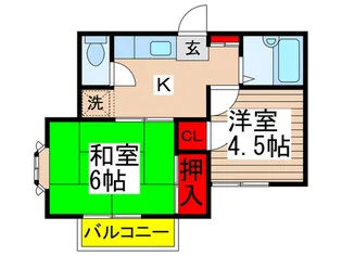 メゾンドイト-II【2階】の間取り