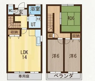 篠原ハイツ【2階】の間取り
