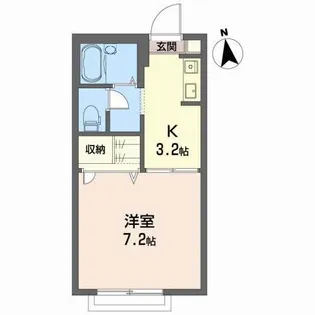 ハイツ駿 C【2階】の間取り