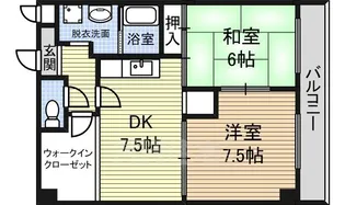 ファミリーハウス天塚【2階】の間取り