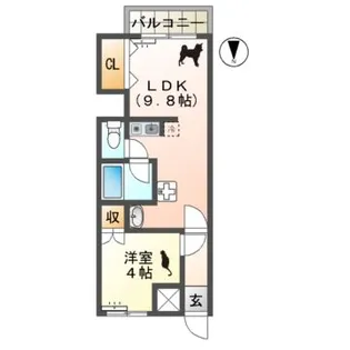 HEART桜館【1階】の間取り