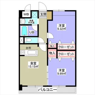 コンフォート和泉【2階】の間取り