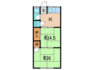 飛田荘【2階】の間取り