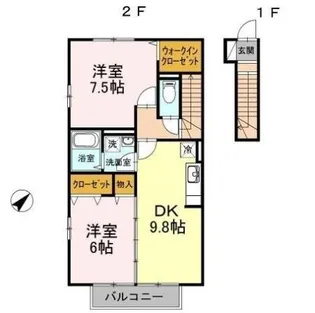グリーンコート【2階】の間取り