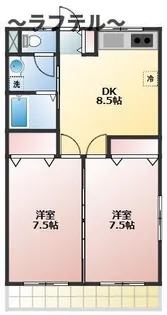 ベルフローラ【2階】の間取り