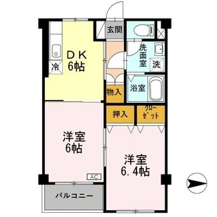 ベラみなみ野 D棟【1階】の間取り