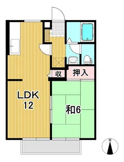 サンライズハイツ【2階】の間取り