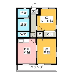 第10コーポエム【2階】の間取り