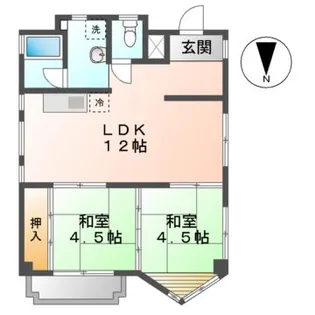 フルーヴェ1番館【3階】の間取り