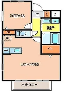 サティスコート【3階】の間取り